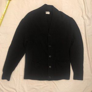Abercrombie Black Shawl Cardigan Mens Medium